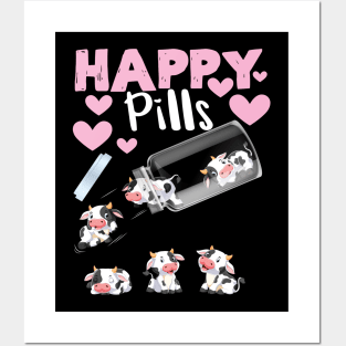 cow lovers pills Posters and Art